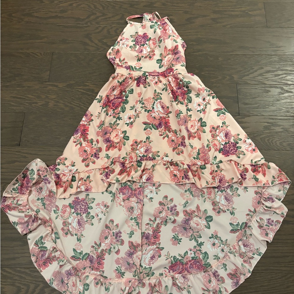 NWOT - high-low girl’s dress, size 9-10Y